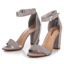 Seastar Sandales en daim sur un poteau gris 2