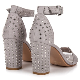 Seastar Sandales en daim sur un poteau gris 3