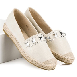 Coura Espadrilles beiges jaune 4