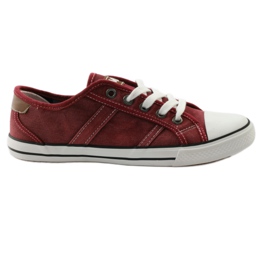 Demi-baskets Mcarthur 01-BG bordeaux multicolore brun blanche 1