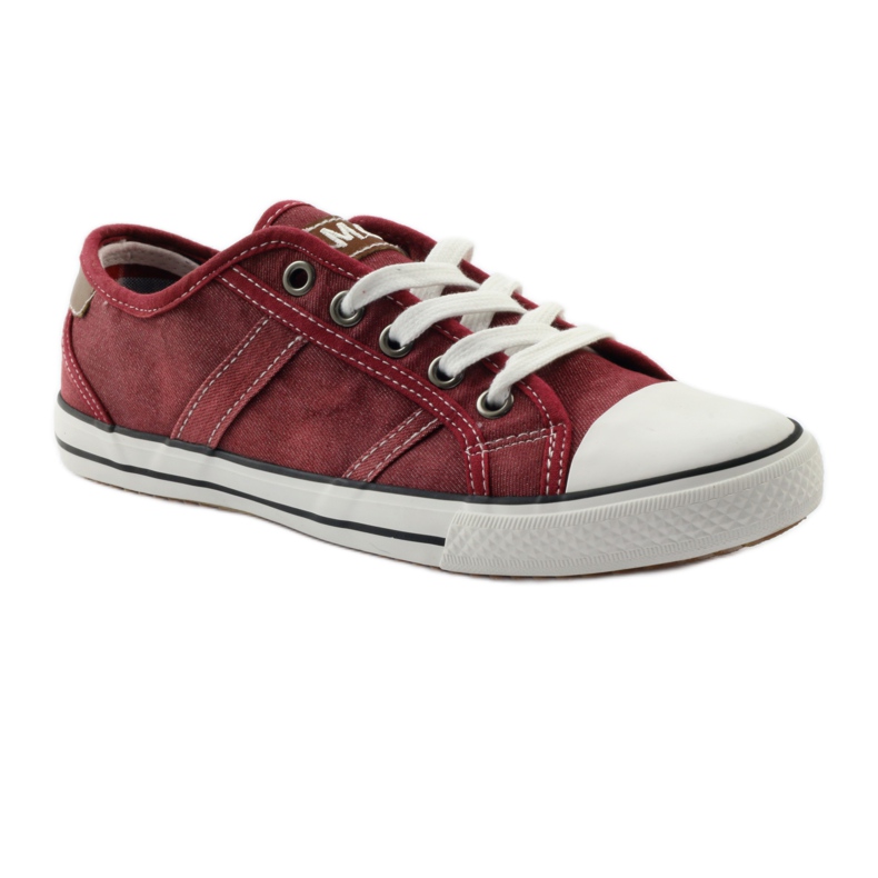 Demi-baskets Mcarthur 01-BG bordeaux multicolore brun blanche 2