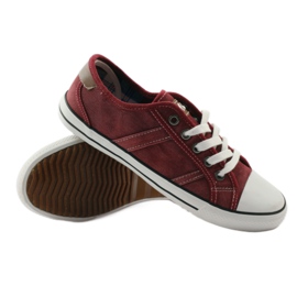 Demi-baskets Mcarthur 01-BG bordeaux multicolore brun blanche 4