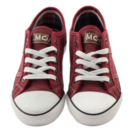 Demi-baskets Mcarthur 01-BG bordeaux multicolore brun blanc 5