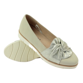 Caprice escarpins chaussures basses chaussures femme 24607 beige d'or 3