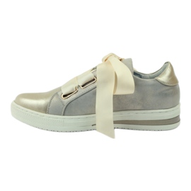 Creepers semelle intérieure cuir Filippo shoes gris doré 2