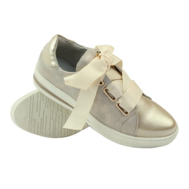 Creepers semelle intérieure cuir Filippo shoes gris doré 3