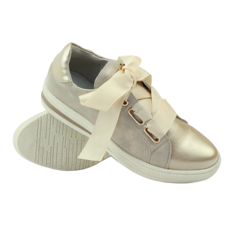 Creepers semelle intérieure cuir Filippo shoes gris doré 3