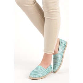 Espadrilles côtelées vert 1