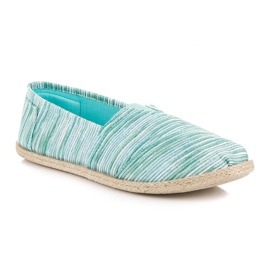 Espadrilles côtelées vert 3