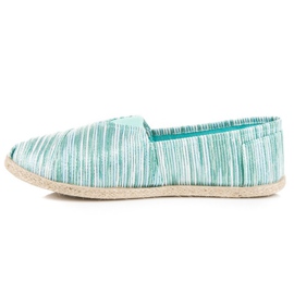 Espadrilles côtelées vert 4