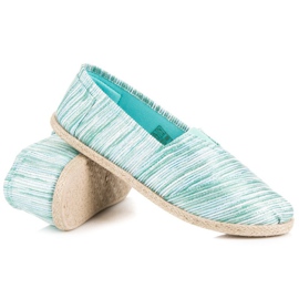 Espadrilles côtelées vert 5