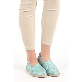 Espadrilles côtelées vert 6