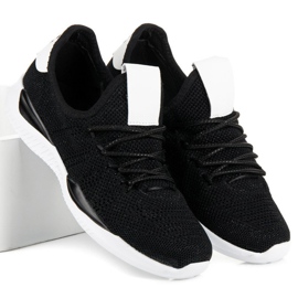 Chaussures de sport à enfiler noires 2