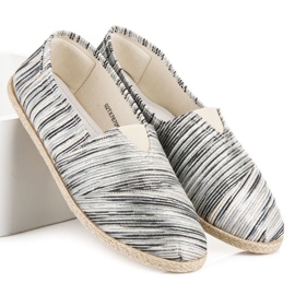 Espadrilles côtelées le noir 2