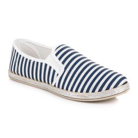 Muto Espadrilles à enfiler à rayures bleu 2