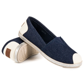 Muto Espadrilles en jean bleu 5