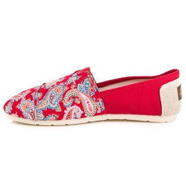 L. Day Espadrilles Avec Motif Ethnique rouge 5