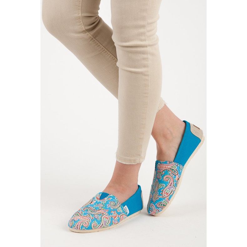 L. Day Espadrilles Avec Motif Ethnique bleu 1