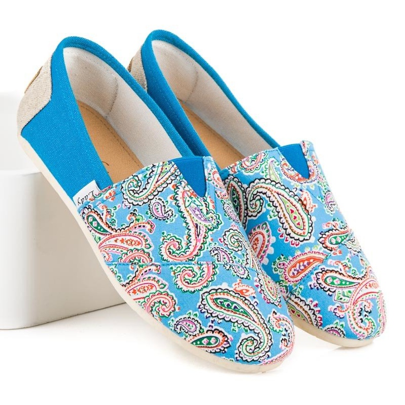 L. Day Espadrilles Avec Motif Ethnique bleu 2