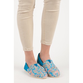L. Day Espadrilles Avec Motif Ethnique bleu 6