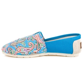 L. Day Espadrilles Avec Motif Ethnique bleu 4