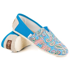 L. Day Espadrilles Avec Motif Ethnique bleu 5