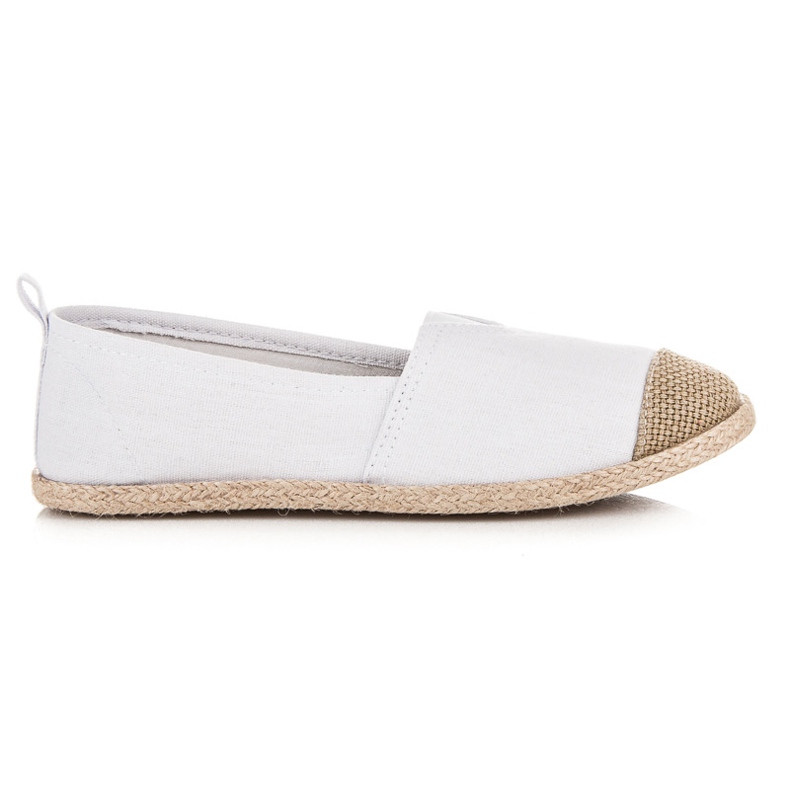 Mckeylor Espadrilles ballerines blanche brun 2