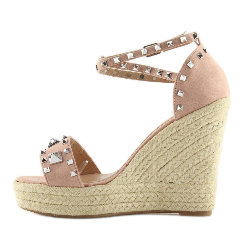 Espadrilles à semelles compensées rose 100-862SC rose 2 Espadrilles à semelles compensées rose 100-862SC rose 2