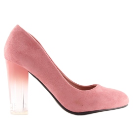 Escarpin a talon ombre rose 889-6 Rose 1