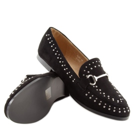 Noir Mocassins noirs pour femme G241 Noir 1