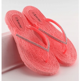 Tongs roses en caoutchouc CK40P Corail 2