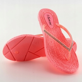 Tongs roses en caoutchouc CK40P Corail 5
