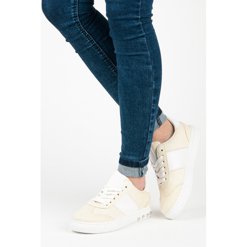 Sport Baskets en daim jaune 1