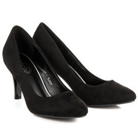 Escarpins confortables sur une épingle le noir 5