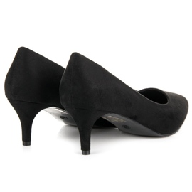 Escarpins en daim noir le noir 4