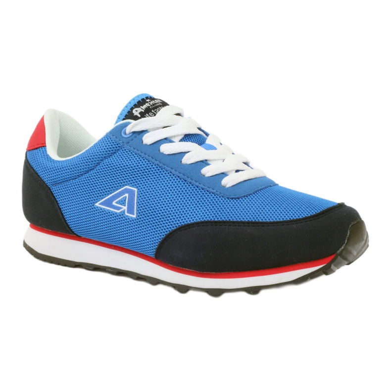 American Club Chaussures de sport à lacets pour femme bleu américain 1
