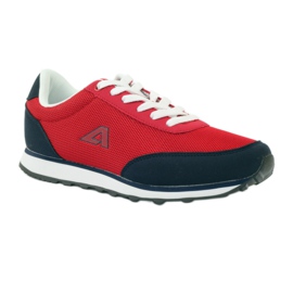 American Club Chaussures de sport nouées rouges américaines bleu marin 1