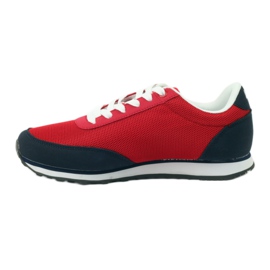 American Club Chaussures de sport nouées rouges américaines bleu marine 2