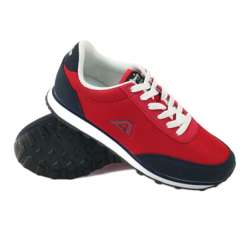 American Club Chaussures de sport nouées rouges américaines bleu marine 3