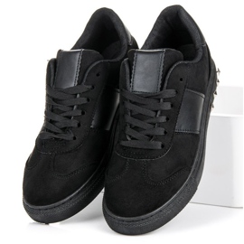 Sport Baskets en daim le noir 1