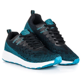 Ax Boxing Chaussures de sport confortables noir bleu 1