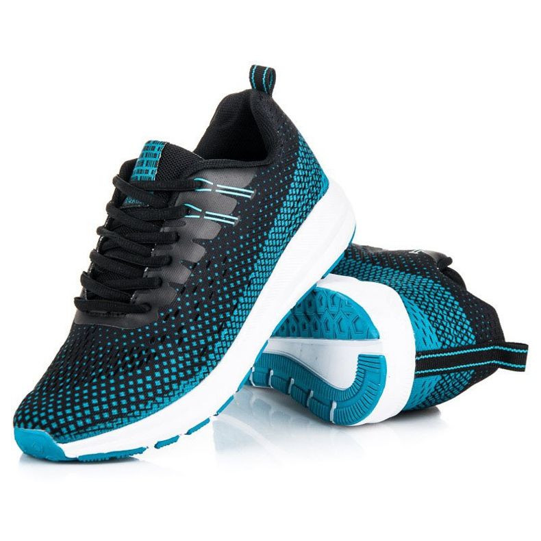 Ax Boxing Chaussures de sport confortables noir bleu 2
