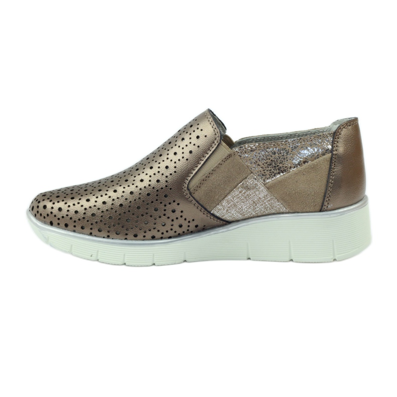 Slip de sport en cuir Filippo brun multicolore 2