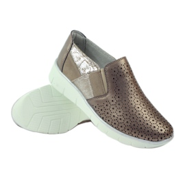 Slip de sport en cuir Filippo brun multicolore 3
