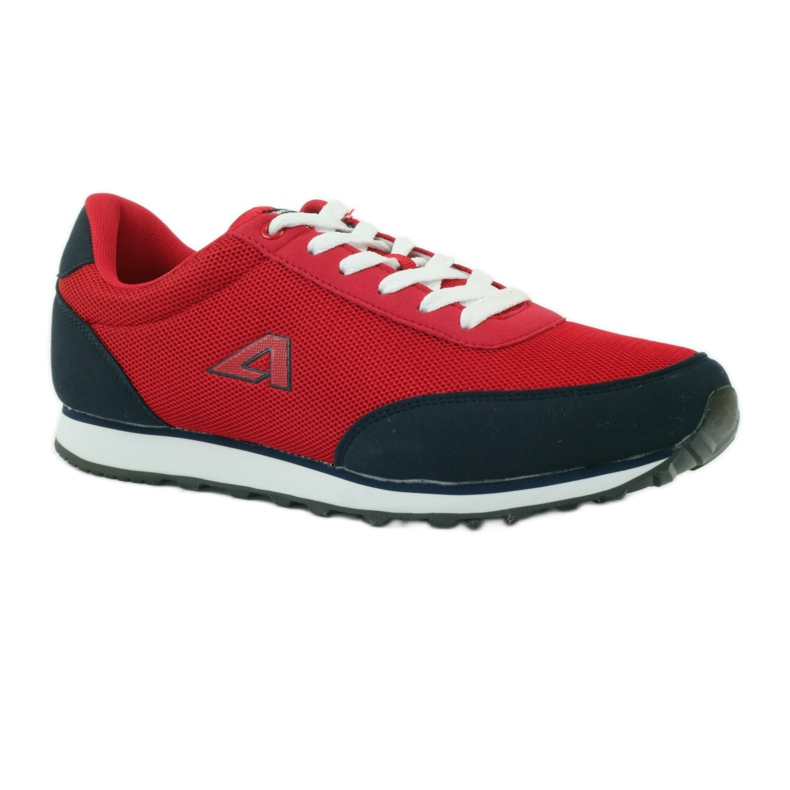 American Club Chaussures de sport nouées rouges américaines pour hommes bleu marin 1