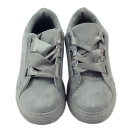 McKey Creepers Sports Chaussures à égalité avec un ruban gris 4