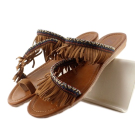 Tongs style indien k1626302 Camel brun 2
