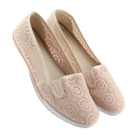 Slipony dentelle rose MN70 Rose 1