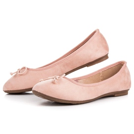 Ch. Creation Ballerines en daim rose 2
