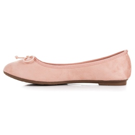 Ch. Creation Ballerines en daim rose 1